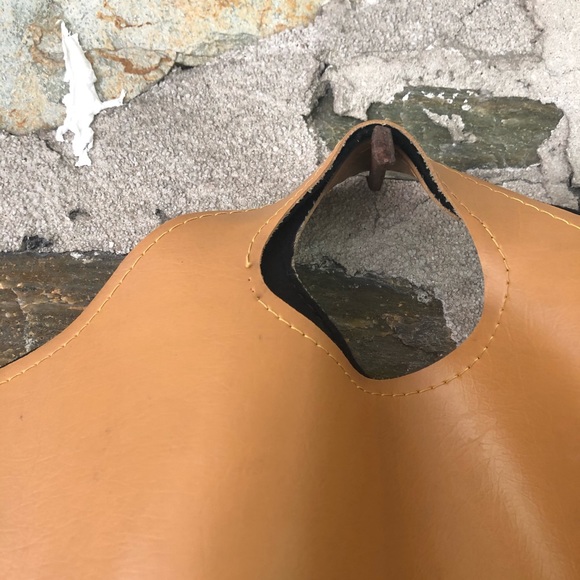 Gucci Vtg Black Felt/Brown Leather Shoppers Tote - Picture 2 of 8